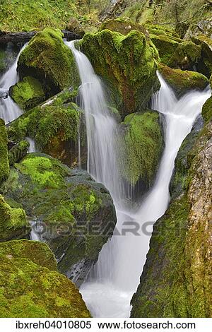 Stock Photography - Doser Wasserfall, bei Haselgehr, Lechtal, Tirol, Osterreich, Europa. Fotosearch