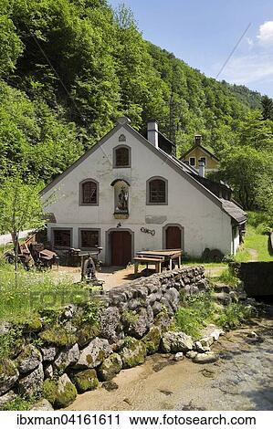 Stock Image - Ehem. Strunz Hammer, Hammerwerk Eybl, Ybbsitz, Eisenwurzen, Mostviertel, Niederosterreich, Osterreich, Europa. Fotosearch