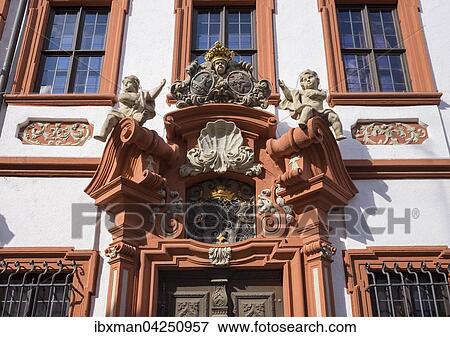 Eingang, Portal vom Schelfenhaus, Volkach, Mainfranken, Unterfranken, Franken, Bayern, Deutschland, Europa View Large Photo Image Stock Photo - Eingang, Portal vom Schelfenhaus, Volkach, Mainfranken, Unterfranken, Franken, Bayern, Deutschland, Europa. Fotosearch