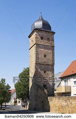 Eulenturm, Gerolzhofen, Unterfranken, Franken, Bayern, Deutschland, Europa View Large Photo Image Stock Photograph - Eulenturm, Gerolzhofen, Unterfranken, Franken, Bayern, Deutschland, Europa. Fotosearch