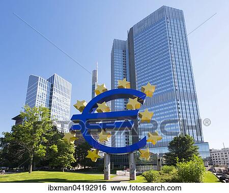 Euro-Skulptur, links Taunusturm, rechts Eurotower, Gallusanlage, Frankfurt am Main, Hessen, Deutschland, Europa View Large Photo Image Stock Photograph - Euro-Skulptur, links Taunusturm, rechts Eurotower, Gallusanlage, Frankfurt am Main, Hessen, Deutschland, Europa. Fotosearch