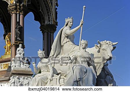 Europa-Skulptur am Albert Memorial, Kensington Gardens, London, England, Grossbritannien, Europa View Large Photo Image Picture - Europa-Skulptur am Albert Memorial, Kensington Gardens, London, England, Grossbritannien, Europa. Fotosearch
