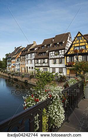 Fachwerkhauser und Kanal, Klein Venedig, Petite Venice, Colmar, Elsass, Frankreich, Europa View Large Photo Image Picture - Fachwerkhauser und Kanal, Klein Venedig, Petite Venice, Colmar, Elsass, Frankreich, Europa. Fotosearch