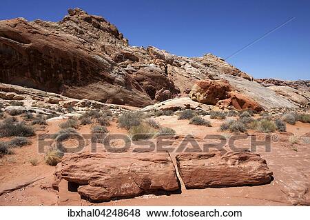 Farbige Sandsteinformationen beim Rainbow Vista, Valley of Fire State Park, Nevada, USA, Nordamerika View Large Photo Image Stock Photo - Farbige Sandsteinformationen beim Rainbow Vista, Valley of Fire State Park, Nevada, USA, Nordamerika. Fotosearch