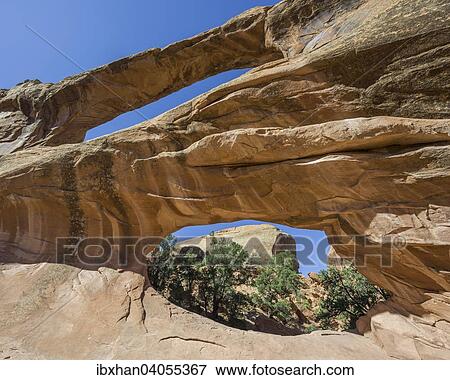 Felsbogen Double O Arch, Arches-Nationalpark, Moab, Utah, USA, Nordamerika View Large Photo Image Stock Photo - Felsbogen Double O Arch, Arches-Nationalpark, Moab, Utah, USA, Nordamerika. Fotosearch