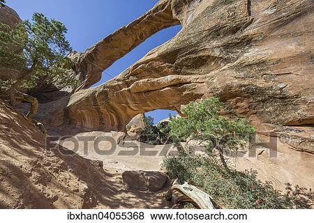 Felsbogen Double O Arch, Arches-Nationalpark, Moab, Utah, USA, Nordamerika View Large Photo Image Stock Photo - Felsbogen Double O Arch, Arches-Nationalpark, Moab, Utah, USA, Nordamerika. Fotosearch