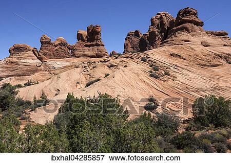 Felsformation, Strukturen im Fels, Nahe Garden of Eden, Arches National Park, Utah, USA, Nordamerika View Large Photo Image Stock Photo - Felsformation, Strukturen im Fels, Nahe Garden of Eden, Arches National Park, Utah, USA, Nordamerika. Fotosearch