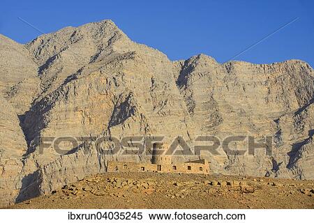 Stock Photography - Festung Bukha, Bukha, Musandam, Oman, Asien. Fotosearch