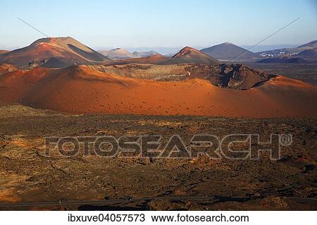 Feuerberge, Montanas del Fuego, Nationalpark Timanfaya, Vulkanlandschaft, im Abendlicht, Lanzarote, Kanarische Inseln, Spanien, Europa View Large Photo Image Stock Image - Feuerberge, Montanas del Fuego, Nationalpark Timanfaya, Vulkanlandschaft, im Abendlicht, Lanzarote, Kanarische Inseln, Spanien, Europa. Fotosearch