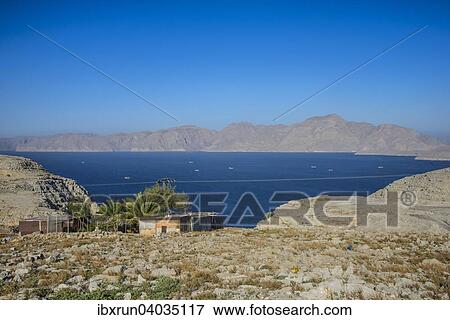 Fjord Khor Ash Sham, Musandam, Oman, Asien View Large Photo Image Stock Photo - Fjord Khor Ash Sham, Musandam, Oman, Asien. Fotosearch
