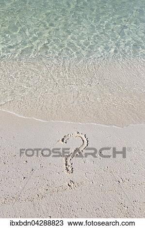 Fragezeichen im Sand, Thailand, Asien View Large Photo Image Stock Image - Fragezeichen im Sand, Thailand, Asien. Fotosearch