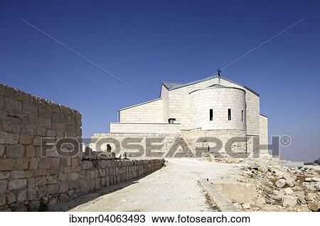 Franziskanerkirche nach Renovierung, Berg Nebo, bei Madaba, Jordanien, Asien View Large Photo Image Stock Image - Franziskanerkirche nach Renovierung, Berg Nebo, bei Madaba, Jordanien, Asien. Fotosearch