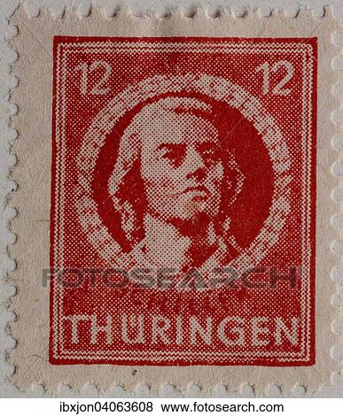 Friedrich von Schiller, deutscher Dichter, Philosoph, Historiker und Dramatiker, Portrat, Briefmarke aus Thuringen, 1945 View Large Photo Image Stock Photo - Friedrich von Schiller, deutscher Dichter, Philosoph, Historiker und Dramatiker, Portrat, Briefmarke aus Thuringen, 1945. Fotosearch