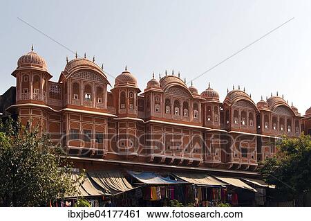 Gebaude in der Pink City oder Rosarote Stadt, Jaipur, Rajasthan, Indien, Asien View Large Photo Image Stock Image - Gebaude in der Pink City oder Rosarote Stadt, Jaipur, Rajasthan, Indien, Asien. Fotosearch