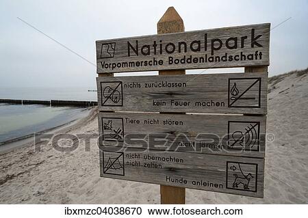 Gebotsschilder am Ostseestrand, Nationalpark Vorpommersche Boddenlandschaft, Zingst, Darss, Mecklenburg-Vorpommern, Deutschland, Europa View Large Photo Image Stock Image - Gebotsschilder am Ostseestrand, Nationalpark Vorpommersche Boddenlandschaft, Zingst, Darss, Mecklenburg-Vorpommern, Deutschland, Europa. Fotosearch