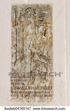 Gedenktafel fur Johann Michael Fischer (1692-1766), bayerischer Barockbaumeister, Rathaus Burglengenfeld, Oberpfalz, Bayern, Deutschland, Europa View Large Photo Image Stock Photo - Gedenktafel fur Johann Michael Fischer (1692-1766), bayerischer Barockbaumeister, Rathaus Burglengenfeld, Oberpfalz, Bayern, Deutschland, Europa. Fotosearch