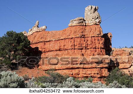 Gesteinsformationen durch Erosion, Red Canyon, Utah, USA, Nordamerika View Large Photo Image Stock Image - Gesteinsformationen durch Erosion, Red Canyon, Utah, USA, Nordamerika. Fotosearch