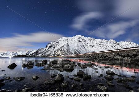 Gimsoystraumen-Brucke in der Nacht bei Sternenhimmel, Gimsoy-Brucke, Gimsoy, Lofoten, Norwegen, Europa View Large Photo Image Stock Photograph - Gimsoystraumen-Brucke in der Nacht bei Sternenhimmel, Gimsoy-Brucke, Gimsoy, Lofoten, Norwegen, Europa. Fotosearch