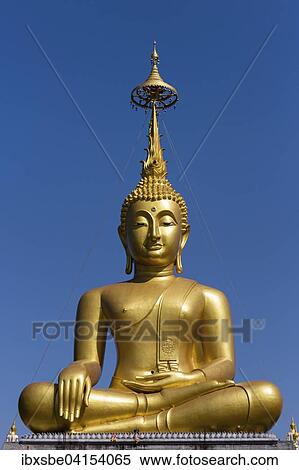 Goldener Buddha, Wat Tai Phra Chao Yai Ong Tue Tempel, Ubon Ratchathani, Isan, Isaan, Thailand, Asien View Large Photo Image Stock Photography - Goldener Buddha, Wat Tai Phra Chao Yai Ong Tue Tempel, Ubon Ratchathani, Isan, Isaan, Thailand, Asien. Fotosearch