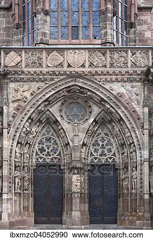 Gotisches Hauptportal der Frauenkirche, 1362, Nurnberg, Mittelfranken, Bayern, Deutschland, Europa View Large Photo Image Stock Image - Gotisches Hauptportal der Frauenkirche, 1362, Nurnberg, Mittelfranken, Bayern, Deutschland, Europa. Fotosearch