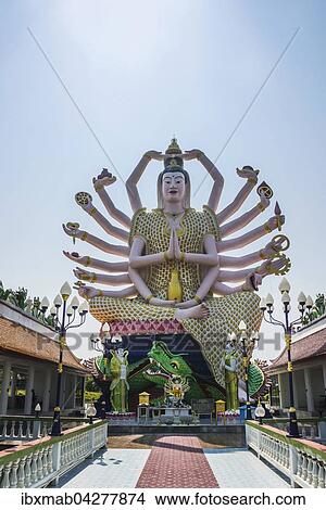 Gottin Avalokite? ¢vara, Wat Laem Suwannaram Tempel in Ban Bo Phut, Insel Ko Samui, Thailand, Asien View Large Photo Image Picture - Gottin Avalokite? ¢vara, Wat Laem Suwannaram Tempel in Ban Bo Phut, Insel Ko Samui, Thailand, Asien. Fotosearch