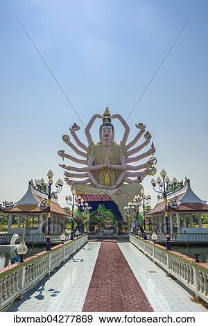 Gottin Avalokite? ¢vara, Wat Laem Suwannaram Tempel in Ban Bo Phut, Insel Ko Samui, Thailand, Asien View Large Photo Image Stock Photo - Gottin Avalokite? ¢vara, Wat Laem Suwannaram Tempel in Ban Bo Phut, Insel Ko Samui, Thailand, Asien. Fotosearch