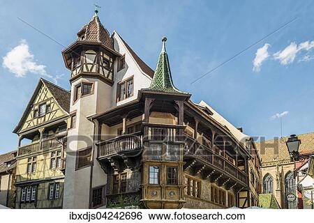 Haus Maison Pfister, Colmar, Elsass, Frankreich, Europa View Large Photo Image Stock Photograph - Haus Maison Pfister, Colmar, Elsass, Frankreich, Europa. Fotosearch