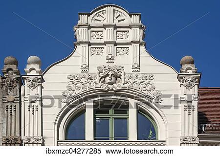 Hausgiebel mit Jugendstilornamenten, um 1900, Gorlitz, Oberlausitz, Sachsen, Deutschland, Europa View Large Photo Image Stock Photography - Hausgiebel mit Jugendstilornamenten, um 1900, Gorlitz, Oberlausitz, Sachsen, Deutschland, Europa. Fotosearch