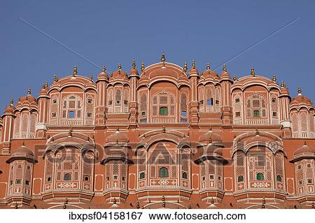 Hawa Mahal oder Palast der Winde, Jaipur, Rajasthan, Indien, Asien View Large Photo Image Stock Photo - Hawa Mahal oder Palast der Winde, Jaipur, Rajasthan, Indien, Asien. Fotosearch