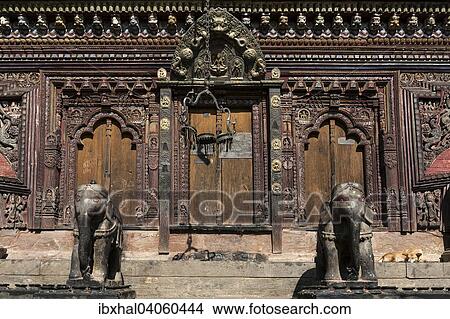 Picture - Hindu-Tempel Changu Narayan, Changunarayan, Nepal, Asien. Fotosearch