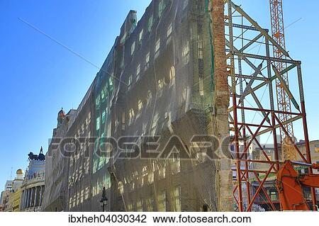 Historische Fassade, Neubau, Calle de Alcala, Madrid, Spanien, Europa View Large Photo Image Stock Image - Historische Fassade, Neubau, Calle de Alcala, Madrid, Spanien, Europa. Fotosearch