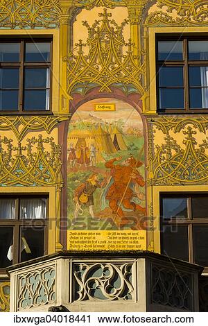 Hoffnung, Fassadenbemalung, Freskenzyklus des 16. Jahrhunderts, Verkundigungskanzel, Ulmer Rathaus, Ulm, Schwabische Alb, Baden-Wurttemberg, Deutschland, Europa View Large Photo Image Stock Image - Hoffnung, Fassadenbemalung, Freskenzyklus des 16. Jahrhunderts, Verkundigungskanzel, Ulmer Rathaus, Ulm, Schwabische Alb, Baden-Wurttemberg, Deutschland, Europa. Fotosearch