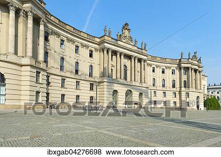 Stock Photo - Humboldt-Universitat, Alte Bibliothek, ehemalige Konigliche Bibliothek, Bebelplatz, Berlin, Deutschland, Europa. Fotosearch