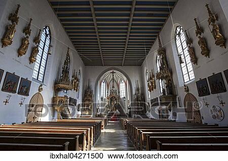 Innenansicht der Pfarrkirche St. Johannes Baptist, neugotisch, Bad Hindelang, Allgau, Bayern, Deutschland, Europa View Large Photo Image Stock Image - Innenansicht der Pfarrkirche St. Johannes Baptist, neugotisch, Bad Hindelang, Allgau, Bayern, Deutschland, Europa. Fotosearch