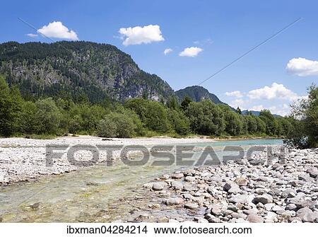 Isar vor Sylvensteinsee, Isarwinkel, Oberbayern, Bayern, Deutschland, Europa View Large Photo Image Picture - Isar vor Sylvensteinsee, Isarwinkel, Oberbayern, Bayern, Deutschland, Europa. Fotosearch