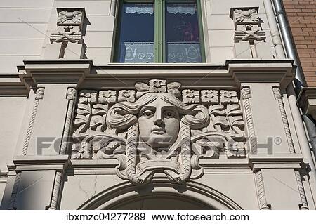 Jugenstilornament uber einem Eingang eines Burgerhauses, um 1900, Gorlitz, Oberlausitz, Sachsen, Deutschlanbd View Large Photo Image Stock Photo - Jugenstilornament uber einem Eingang eines Burgerhauses, um 1900, Gorlitz, Oberlausitz, Sachsen, Deutschlanbd. Fotosearch