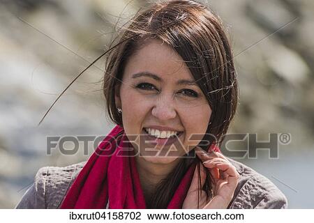 Junge Frau, Portrait, Mecklenburg-Vorpommern, Deutschland, Europa View Large Photo Image Stock Image - Junge Frau, Portrait, Mecklenburg-Vorpommern, Deutschland, Europa. Fotosearch