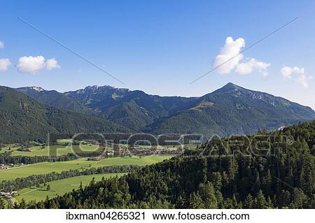 Kampenwand und Hochplatte uber Schleching im Achental, Chiemgauer Alpen, Chiemgau, Oberbayern, Bayern, Deutschland, Europa View Large Photo Image Stock Image - Kampenwand und Hochplatte uber Schleching im Achental, Chiemgauer Alpen, Chiemgau, Oberbayern, Bayern, Deutschland, Europa. Fotosearch
