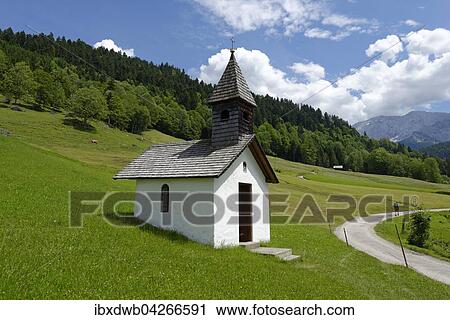 Kapelle am Berg am Graseck bei Garmisch-Partenkirchen, Werdenfelser Land, Oberbayern, Bayern, Deutschland, Europa View Large Photo Image Stock Image - Kapelle am Berg am Graseck bei Garmisch-Partenkirchen, Werdenfelser Land, Oberbayern, Bayern, Deutschland, Europa. Fotosearch