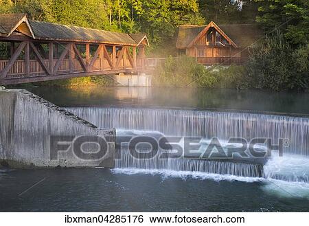 Kastenmuhlwehr an der Loisach, Wolfratshausen, Oberbayern, Bayern, Deutschland, Europa View Large Photo Image Stock Photograph - Kastenmuhlwehr an der Loisach, Wolfratshausen, Oberbayern, Bayern, Deutschland, Europa. Fotosearch