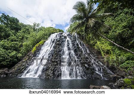 Kepirohi Wasserfall, Pohnpei, Mikronesien, Ozeanien View Large Photo Image Picture - Kepirohi Wasserfall, Pohnpei, Mikronesien, Ozeanien. Fotosearch