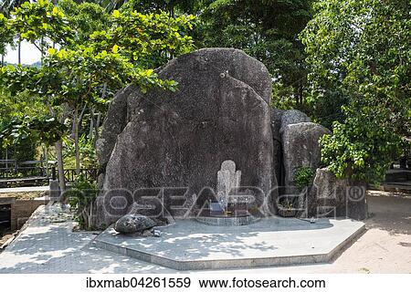 Stock Photo - King Rama V Monument, Laem Jor Por Por, Sairee Strand, Insel Koh Tao, Golf von Thailand, Thailand, Asien. Fotosearch