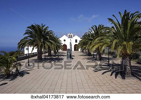 Kirche, Iglesia Nuestra Senora de La Luz, Santo Domingo de Garafia, La Palma, Kanarische Inseln, Spanien, Europa View Large Photo Image Stock Photo - Kirche, Iglesia Nuestra Senora de La Luz, Santo Domingo de Garafia, La Palma, Kanarische Inseln, Spanien, Europa. Fotosearch