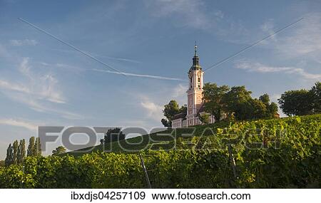 Kirche in den Weinbergen, Wallfahrtskirche und Kloster Birnau, Unteruhldingen, Bodensee, Baden-Wurttemberg, Deutschland, Europa View Large Photo Image Stock Photo - Kirche in den Weinbergen, Wallfahrtskirche und Kloster Birnau, Unteruhldingen, Bodensee, Baden-Wurttemberg, Deutschland, Europa. Fotosearch
