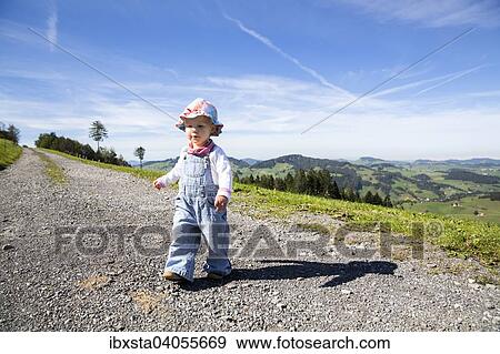 Kleinkind, 1, 5 Jahre, bei einer Sommerwanderung in den Schweizer Bergen im Alpstein, Appenzell, Schweiz, Europa View Large Photo Image Stock Photo - Kleinkind, 1, 5 Jahre, bei einer Sommerwanderung in den Schweizer Bergen im Alpstein, Appenzell, Schweiz, Europa. Fotosearch