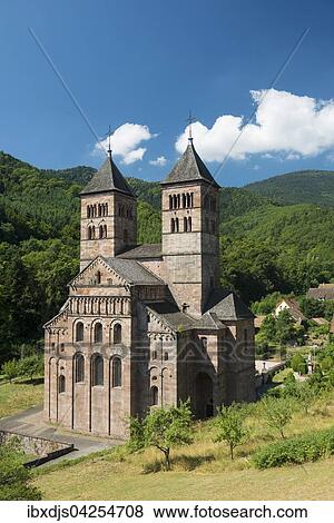 Kloster Murbach, bei Guebwiller, Elsass, Departement Vosges, Frankreich, Europa View Large Photo Image Stock Photo - Kloster Murbach, bei Guebwiller, Elsass, Departement Vosges, Frankreich, Europa. Fotosearch