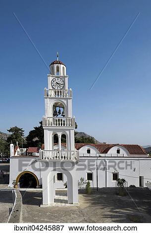 Stock Photo - Kloster Tsambika, Rhodos, Dodekanes, Griechenland, Europa. Fotosearch
