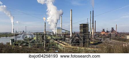 Kokerei, Stahlwerk am Rhein, Hochofen Schwelgern 1 und 2, hinten Kuhlturm des Kohlekraftwerks Duisburg Walsum, ThyssenKrupp Steel Europe, Hamborn, Duisburg, Nordrhein-Westfalen, Deutschland, Europa View Large Photo Image Stock Image - Kokerei, Stahlwerk am Rhein, Hochofen Schwelgern 1 und 2, hinten Kuhlturm des Kohlekraftwerks Duisburg Walsum, ThyssenKrupp Steel Europe, Hamborn, Duisburg, Nordrhein-Westfalen, Deutschland, Europa. Fotosearch