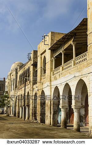 Stock Photo - Kolonnaden, Massawa, Eritrea, Afrika. Fotosearch