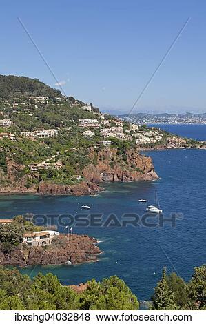Kuste bei Miramar, Cote d'Azur, Frankreich, Europa View Large Photo Image Stock Photo - Kuste bei Miramar, Cote d'Azur, Frankreich, Europa. Fotosearch